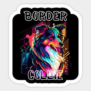 Graffiti Style - Cool Border Collie 5 Sticker